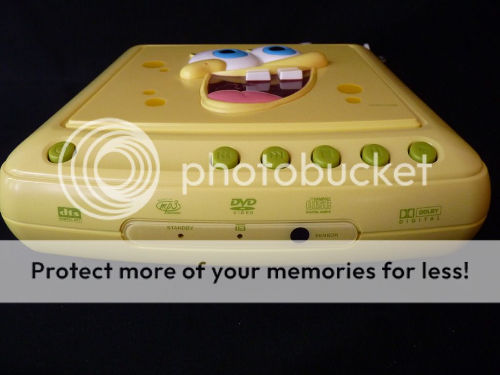 Spongebob Squarepants DVD CD/MP3 Player w/Remote EXCELLENT! See Photos